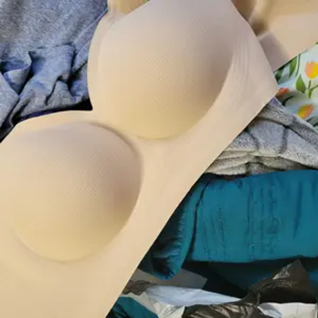 Women Jelly Bras Wirefree Full Coverage No Underwire Everyday Bras Comfortable Wireless Padded Tshirt Bra